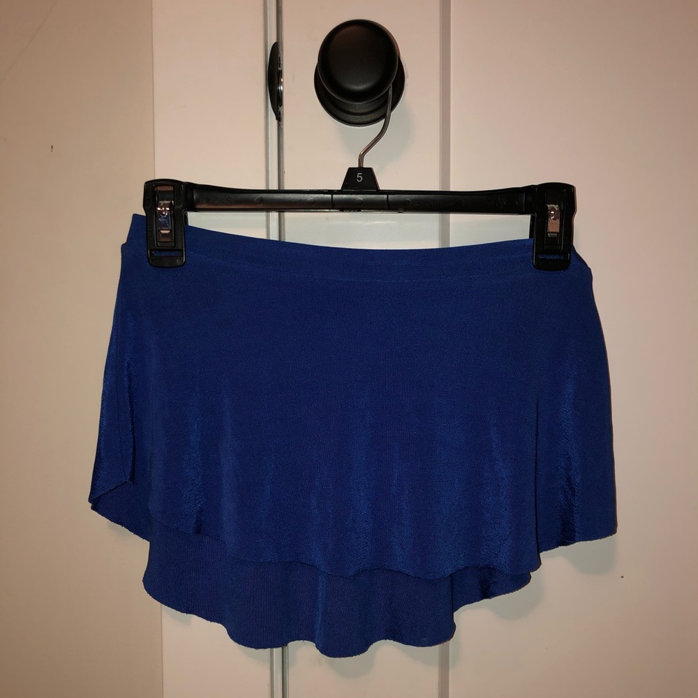 small navy bullet pointe skirt